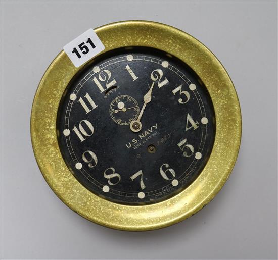 A US Navy deck clock No.1 I417